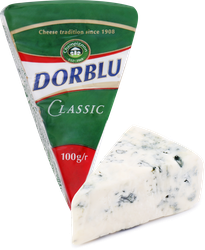 Сыр DORBLU с голубой плесенью 50%, без змж, 100г, вид