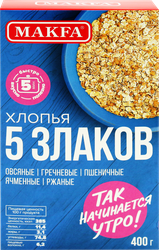 Хлопья MAKFA 5 Злаков, 400г, изображение