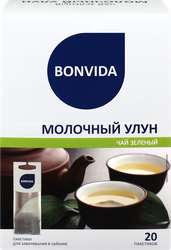Чай зеленый BONVIDA Молочный Улун для заваривания в чайнике, 20пак, вид