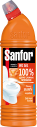 Средство для чистки туалета SANFOR Wc Gel Super Power, 1л, фотография