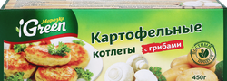 Котлеты картофельные МОРОЗКО GREEN с грибами, 450г, фотография