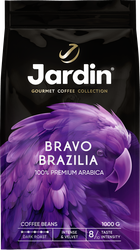 Кофе зерновой JARDIN Bravo Brazilia жареный, 1кг, детальное фото