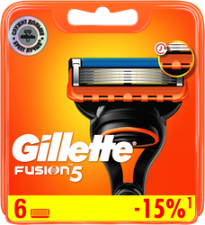 Кассеты сменные для бритья GILLETTE Fusion 5, 6шт, детальное фото