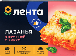 Лазанья ЛЕНТА c ветчиной и сыром, 350г, фото