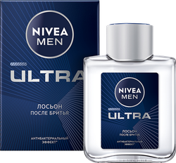 Лосьон после бритья NIVEA Men Ultra с антибактериальным эффектом, 100мл, картинка