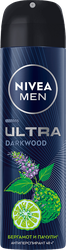 Антиперспирант-спрей мужской NIVEA Ultra Darkwood, 150мл, картинка