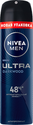 Антиперспирант-спрей мужской NIVEA Ultra Darkwood, 150мл, картинка