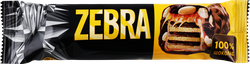 Вафли KDV Zebra с молочной шоколадной глазурью, 40г, фотография