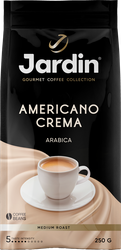 Кофе зерновой JARDIN Americano Crema жареный, 250г, фото