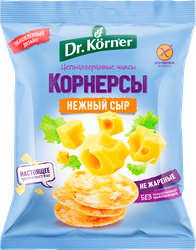 Чипсы рисово-кукурузные DR KORNER с сыром, 50г, крупный план