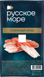 Крабовые палочки РУССКОЕ МОРЕ Снежный краб, имитация, 200г, фотография