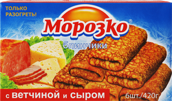 Блинчики МОРОЗКО с ветчиной и сыром, 420г, картинка