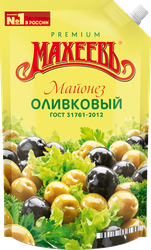 Майонез МАХЕЕВЪ Оливковый 50,5%, 800мл, крупный план