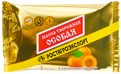 Масса творожная РОСТАГРОЭКСПОРТ Особая с курагой 23%, без змж, 180г, крупный план