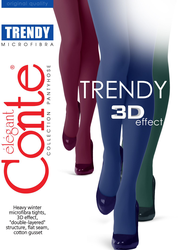 Колготки женские CONTE Trendy 150 den, Antacite 4, крупный план