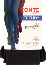 Колготки женские CONTE Trendy 150 den, antacite 5-XL, детальное фото