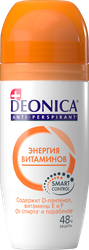 Антиперспирант роликовый женский DEONICA Энергия витаминов, 50мл, детальное фото