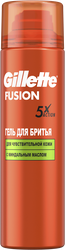 Гель для бритья GILLETTE Fusion5 Ultra Sensitive, для чувствительной кожи, 200мл, изображение