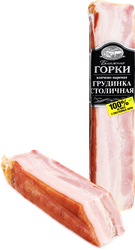 Грудинка копчено-вареная БЛИЖНИЕ ГОРКИ Столичная, 350г, детальное фото