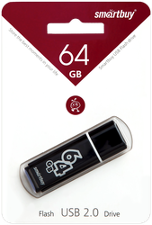 Флэш-диск SMARTBUY Glossy 64GB, крупный план