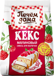Смесь для выпечки ПЕЧЕМ ДОМА Кекс малиновый, 300г, картинка