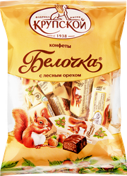 Конфеты Ф.КРУПСКОЙ Белочка, 200г, детальное фото