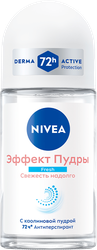 Антиперспирант роликовый женский NIVEA Эффект Пудры Fresh, 50мл, картинка