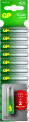Батарейки алкалиновые GP Super Alkaline АA, 10+2шт бесплатно, картинка