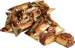 Конфеты АККОНД Отломи вафельные глазированные, весовые, детальное фото