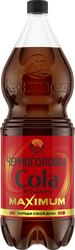 Напиток ЧЕРНОГОЛОВКА Кола Максимум без сахара сильногазированный, 2л, картинка