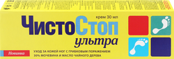 Крем для ног ЧИСТОСТОП противогрибковый, 30мл, фото