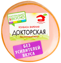 Колбаса вареная МД БОРОДИНА Докторская, 500г, картинка