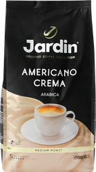 Кофе зерновой JARDIN Americano Crema жареный, 1кг, крупный план
