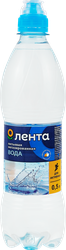 Вода питьевая ЛЕНТА Спорт 1-й категории негазированная, 0.5л, вид