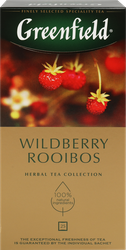 Чай травяной GREENFIELD Wildberry Rooibos, 25пак, картинка