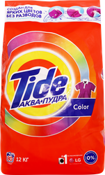 Стиральный порошок для цветного белья TIDE Аквапудра Color, автомат, 12кг, вид