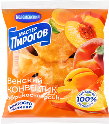 Изображение товара Конвертик слоеный МАСТЕР ПИРОГОВ Венский с абрикосово-персиковой начинкой, 70г
