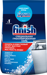 Соль для посудомоечной машины FINISH, 3кг, вид