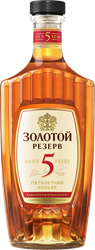 Коньяк ЗОЛОТОЙ РЕЗЕРВ 5 лет 40%, 1л, вид