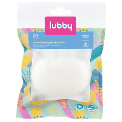 Губка детская LUBBY натуральная, конжаковая, Арт. 11382, фотография