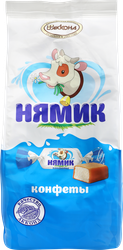 Конфеты АККОНД Нямик неглазированные молочные, 270г, вид