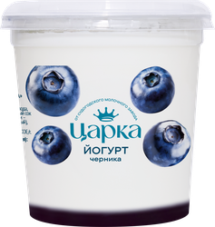 Йогурт ЦАРКА Черника 3,5%, без змж, 400г, крупный план