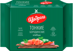 Хлебцы ЩЕДРЫЕ Бородинские тонкие, 170г, фото
