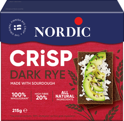 Хлебцы ржаные NORDIC Dark Rye, 215г, крупный план
