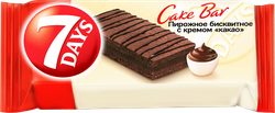 Пирожное бисквитное 7DAYS Cake Bar с кремом какао, 30г, крупный план