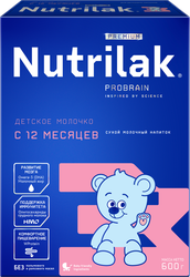 Напиток молочный NUTRILAK Premium 3, с 12 месяцев, 600г, фото