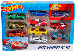 Набор машинок HOT WHEELS 1:64 коллекционных, литых Арт. 54886, 10шт, вид