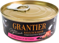 Корм консервированный для кошек GRANTIER с индейкой и ягодами, 100г, крупный план