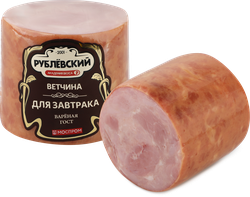 Ветчина вареная из свинины РУБЛЁВСКИЙ Для Завтрака высший сорт, 400г, детальное фото