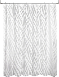 Штора для ванной SWENSA Zebra 180х180см, без колец, белая, Арт. SWC-50-22, вид